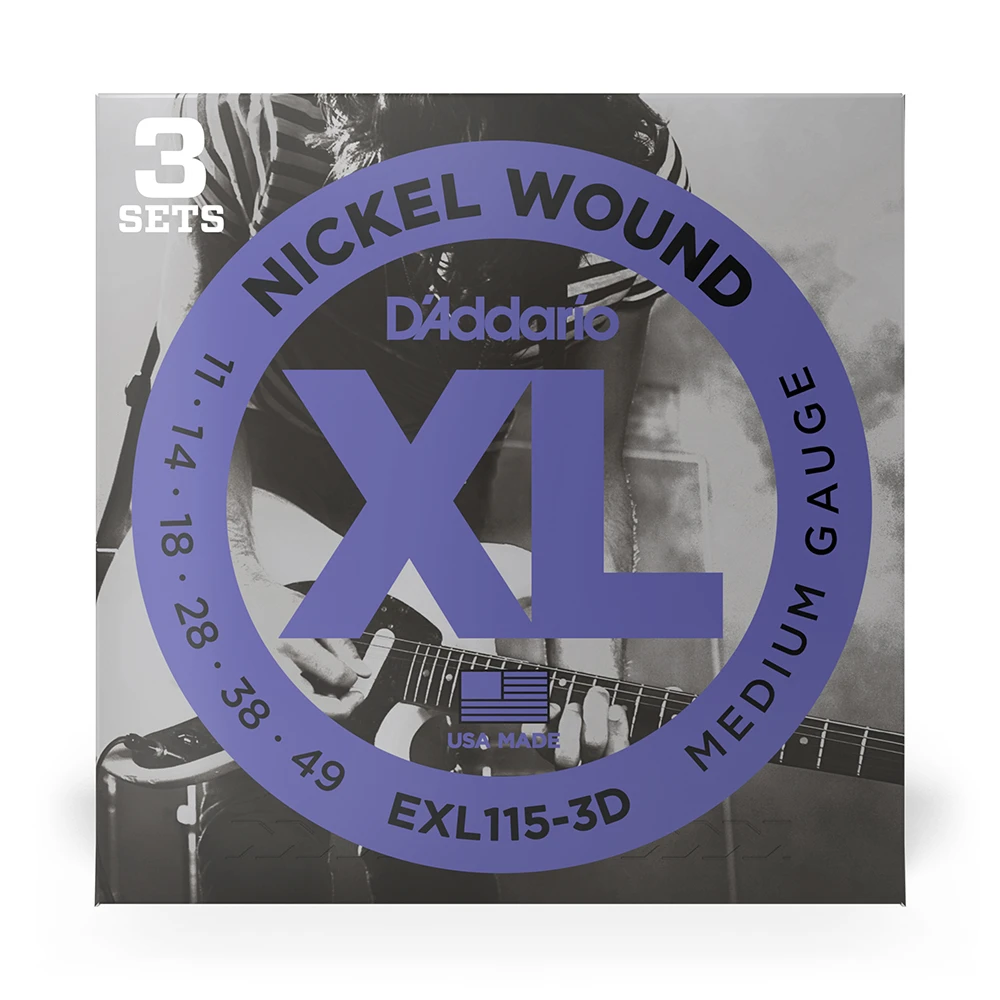 D´Addario EXL115 3D 11-49 3er Pack